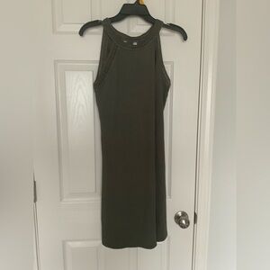 NWOT Women’s Time and Tru Olive Midi Dress